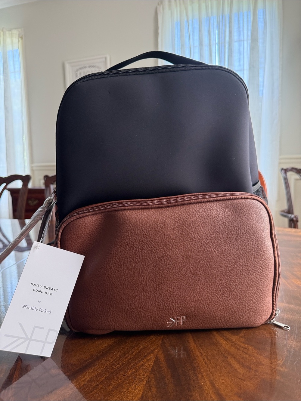 Freshly Picked Daily Nursing Backpack - Black & Brown